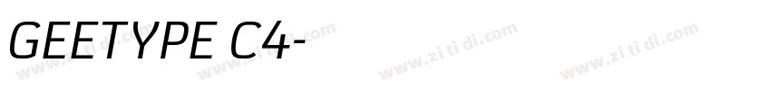 GEETYPE C4字体转换